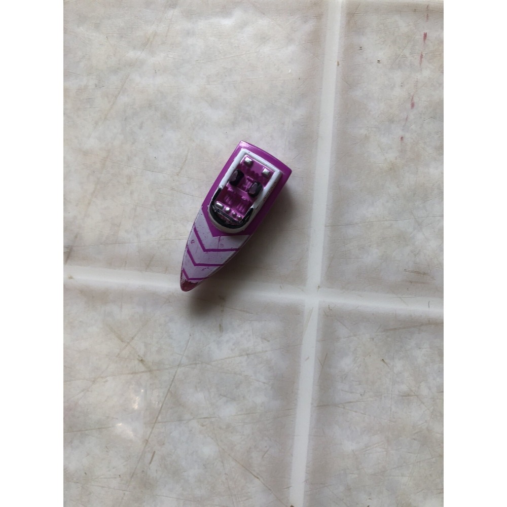 Vintage 1987 Galoob Micro Machines - Speed Motor Boat Type 2 - Purple And‎ White